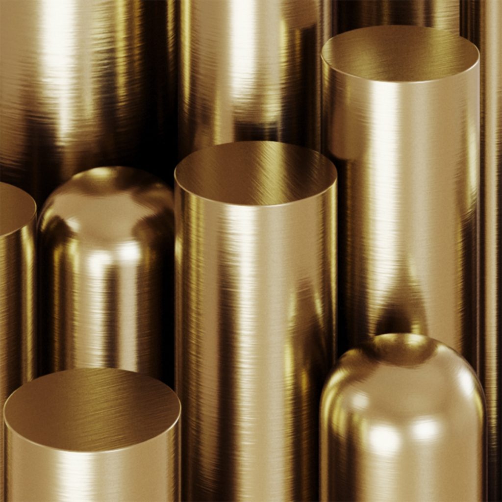 Brushed gold